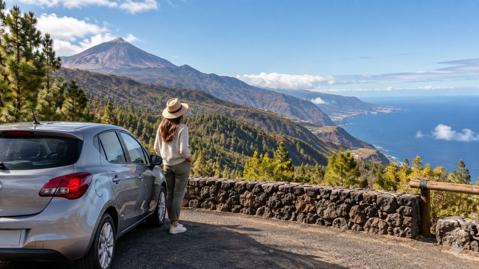 Tenerife road trip above the coast