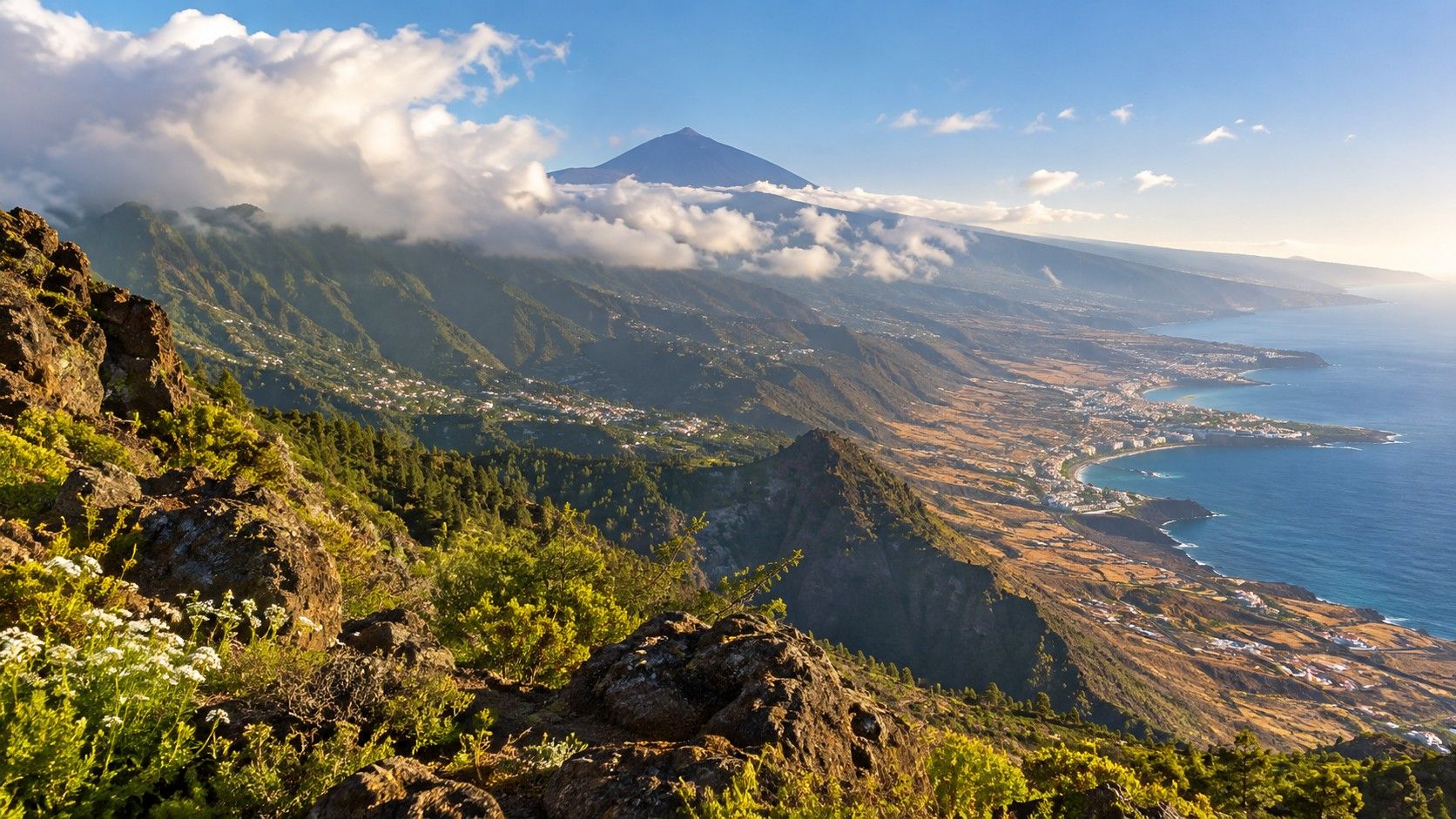 Tenerife weather areas from coast to Teide